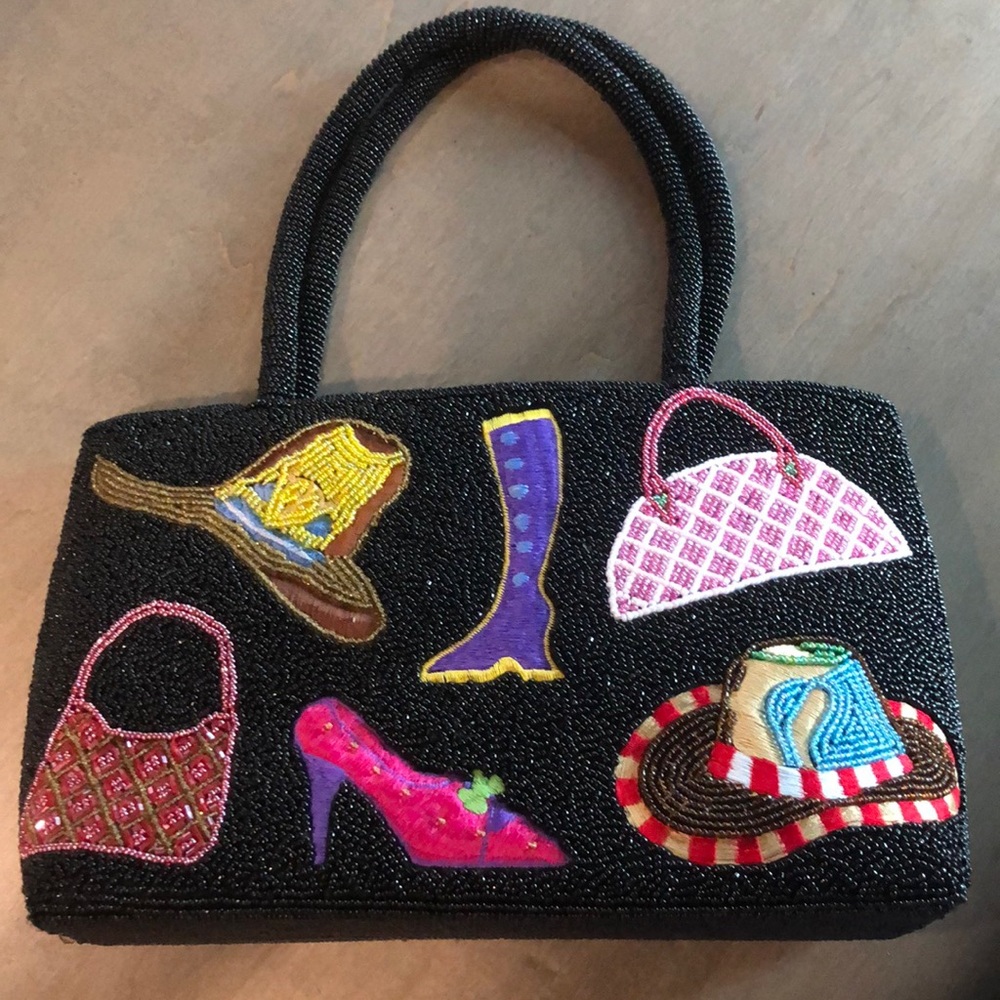 Far Nine Heavily Beaded Hand Bag